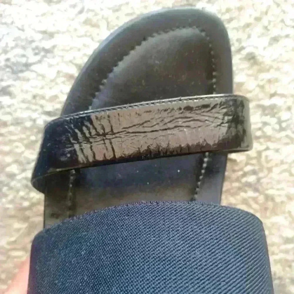 Dansko Womens Black Strappy Wedge Sandals 39 - Picture 10 of 16